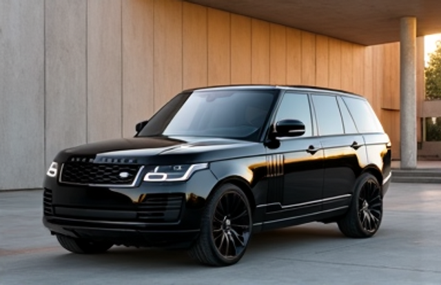 Range Rover black chauffeur vehicle